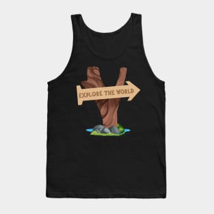 Explore World Form North To South Toward Plains & Mountains Tank Top